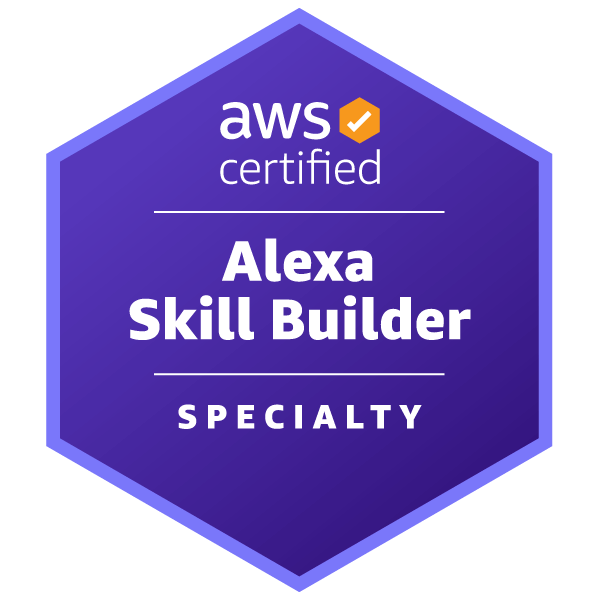 AWS Certified Alexa Skill Builder – Specialty
